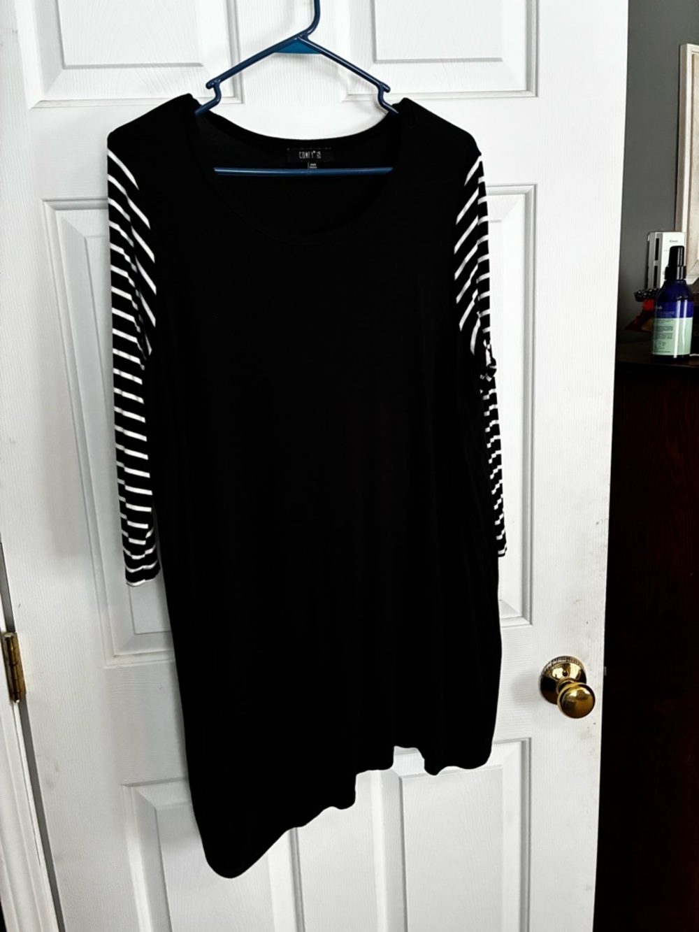 Comfy USA Black Scoop Neck Tunic